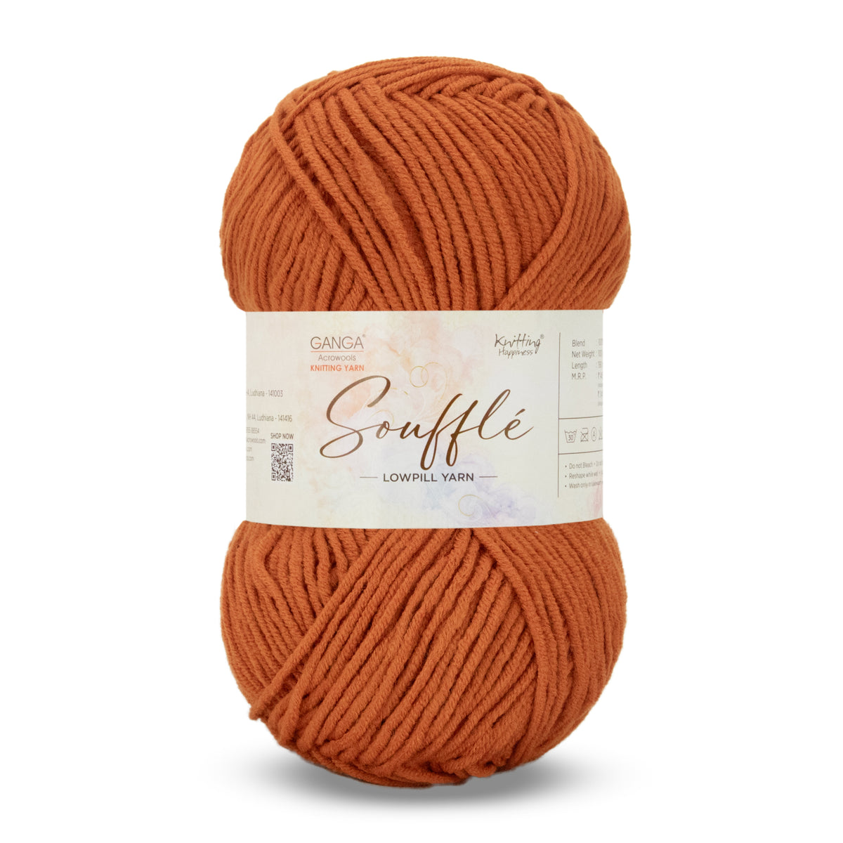 GANGA Souffle LowPill Yarn – 5 Ply Acrylic Knitting & Crochet Yarn