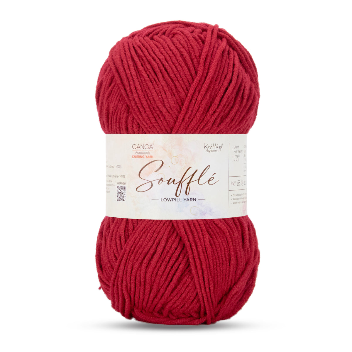 GANGA Souffle LowPill Yarn – 5 Ply Acrylic Knitting & Crochet Yarn