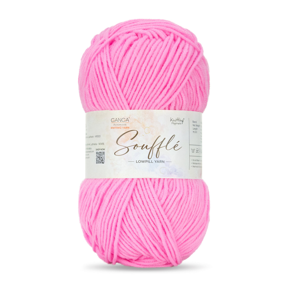 GANGA Souffle LowPill Yarn – 5 Ply Acrylic Knitting & Crochet Yarn