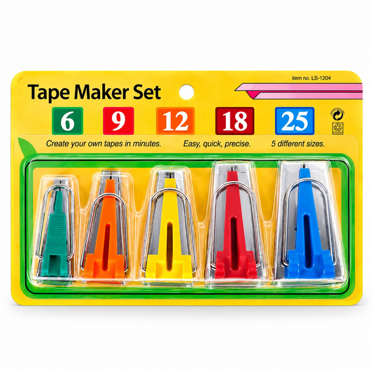 Tape Maker Set 5 Sizes for Bias Tape Making