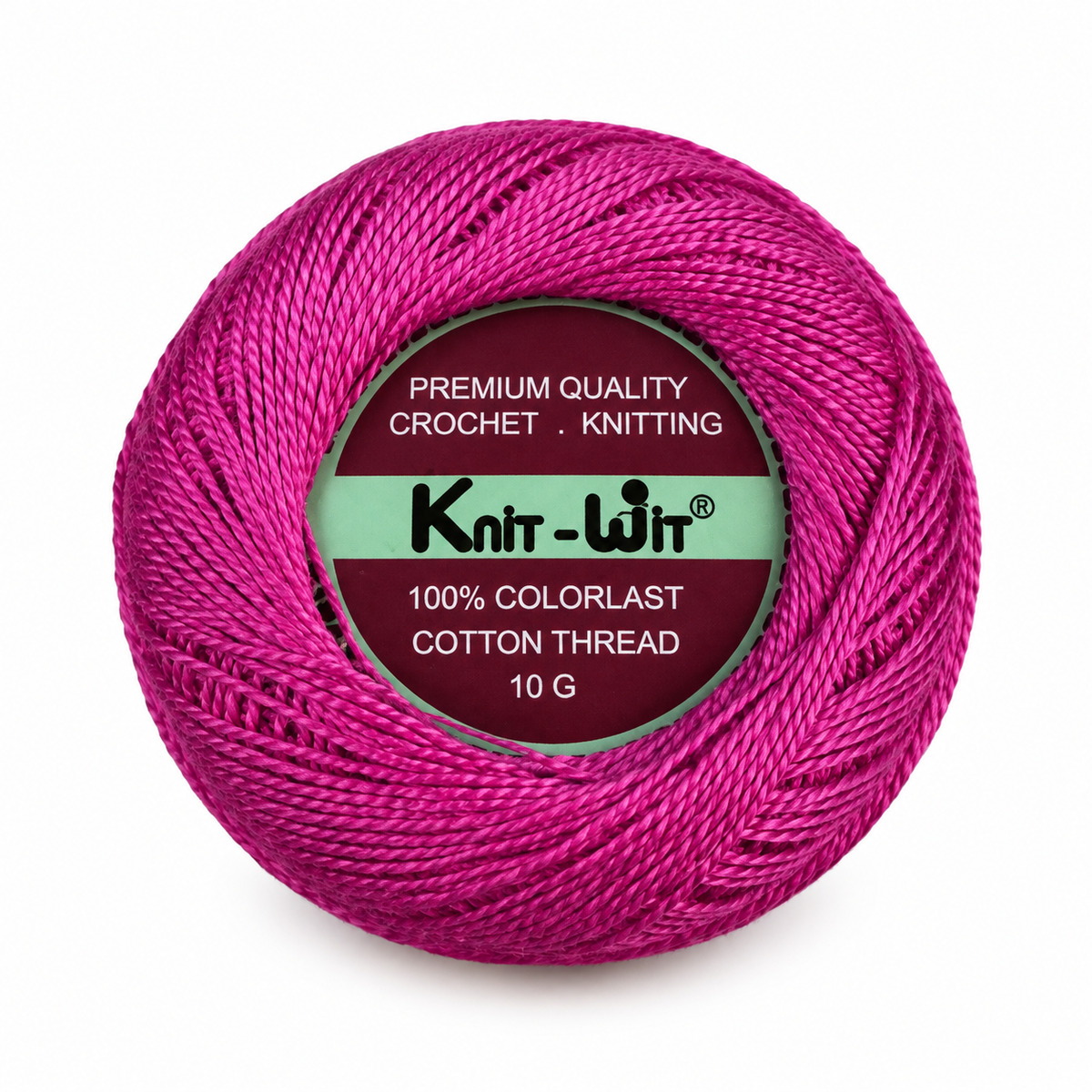 Knit Wit Cotton Crochet Thread - Colorlast 10 g