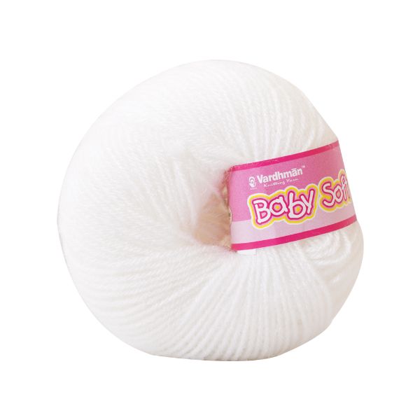 VARDHMAN Baby Soft Yarn – 25g 4-Ply Acrylic Knitting & Crochet Yarn | Multiple Colours