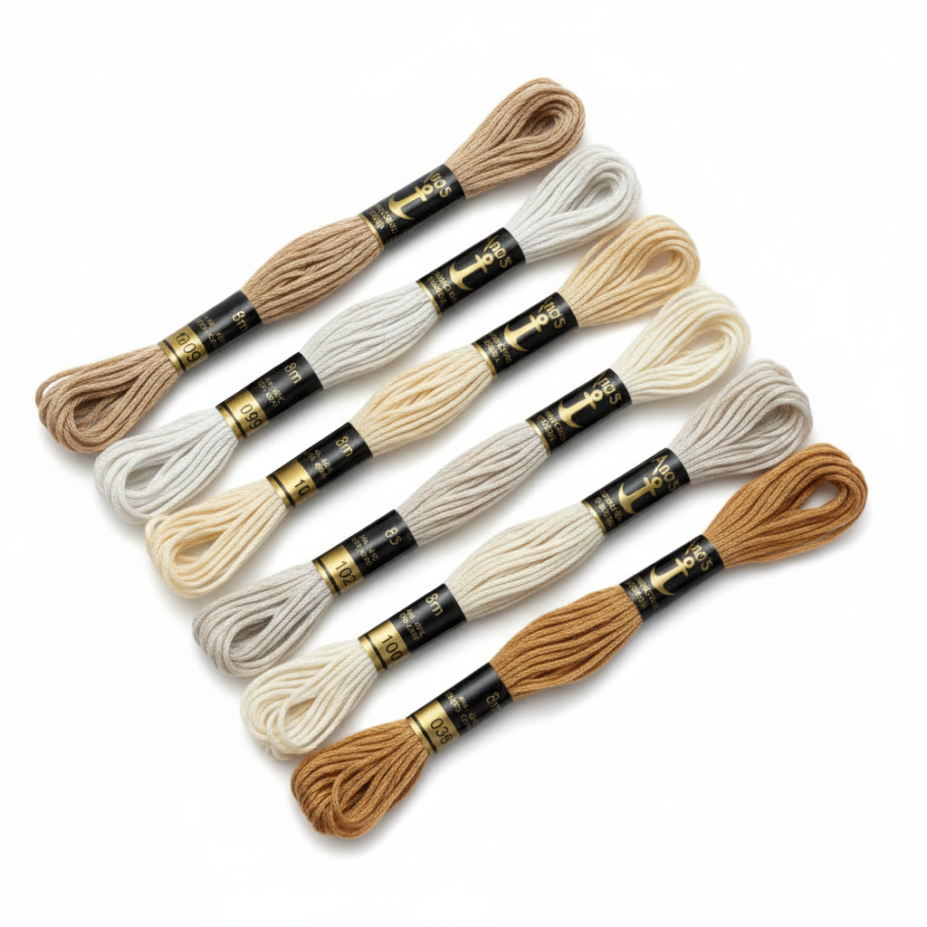 Anchor Cream & Neutral Thread Collection - Square Studio Photo
