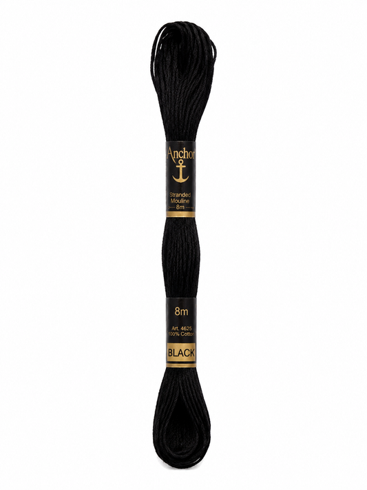 Anchor Stranded Cotton Thread - Black