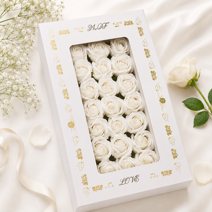 Artificial Rose Flower Heads for Bouquet, Wedding Decor, Cake Decor and Other DIY Crafts