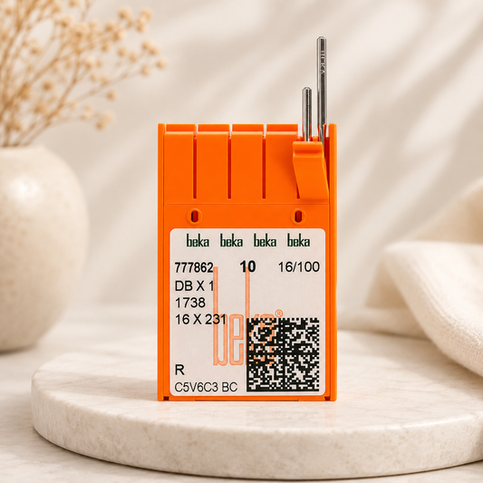 Beka DB×1 Industrial Sewing Machine Needles – Size 14/90 & 16/100 – Single Needle & Double Needle Lockstitch Machines (Pack of 10)