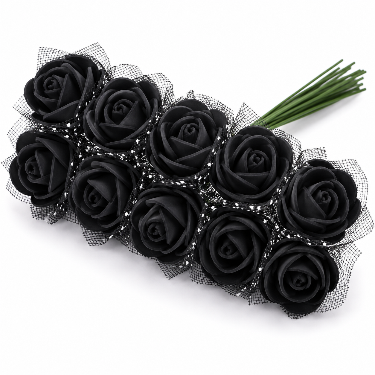 Premium Foam Rose Flowers Pack – 144 Mini Artificial Foam Roses for DIY Crafts, Scrapbooking, Decorations & Floral Arrangements