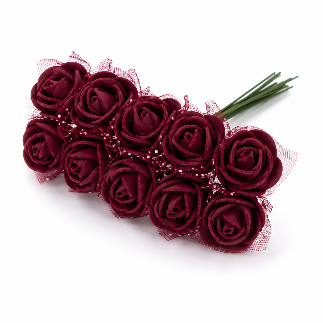 Premium Foam Rose Flowers Pack – 144 Mini Artificial Foam Roses for DIY Crafts, Scrapbooking, Decorations & Floral Arrangements