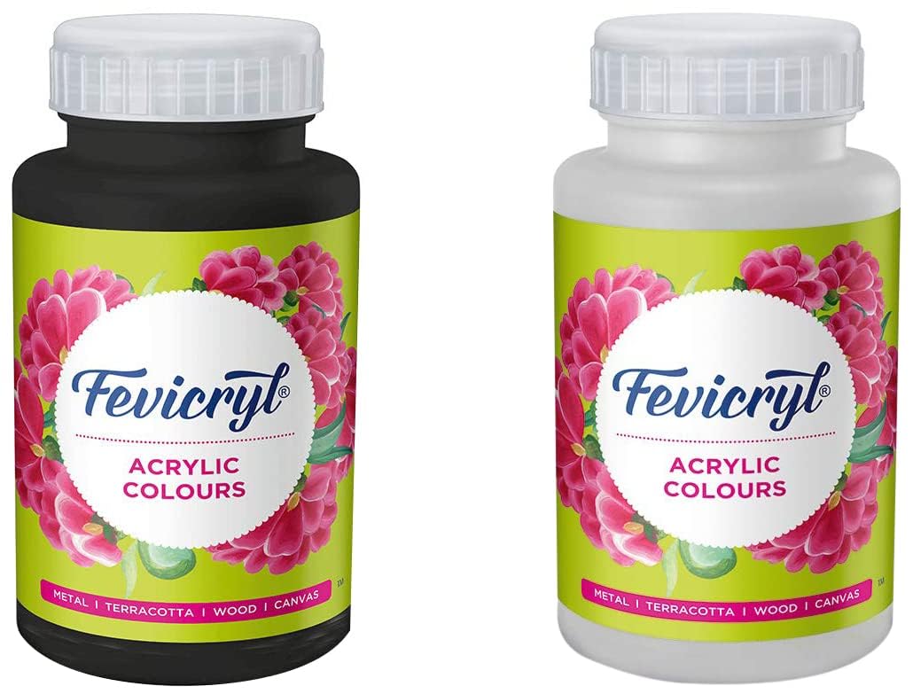 Fevicryl Acrylic Colour 100 ml - Acrylic Paint for Canvas, Wood, Terracotta, Metal & DIY Crafts | Pidilite Hobby Ideas