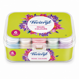 Fevicryl Pearl Acrylic Colours Set – 6 Pearl Shades Acrylic Paint Kit for Canvas, Wood, MDF, Clay & DIY Crafts | Pidilite | HobbyIdea
