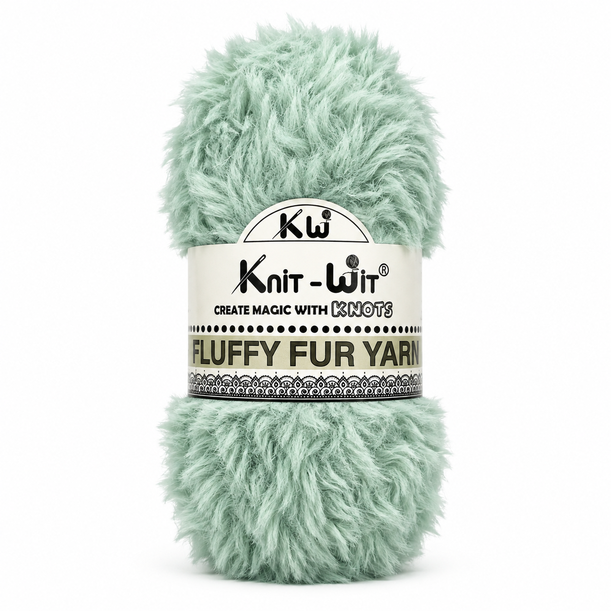Knit-Wit Fluffy Fur Yarn – Soft & Fluffy Faux Fur Yarn for Knitting, Crochet & Crafts