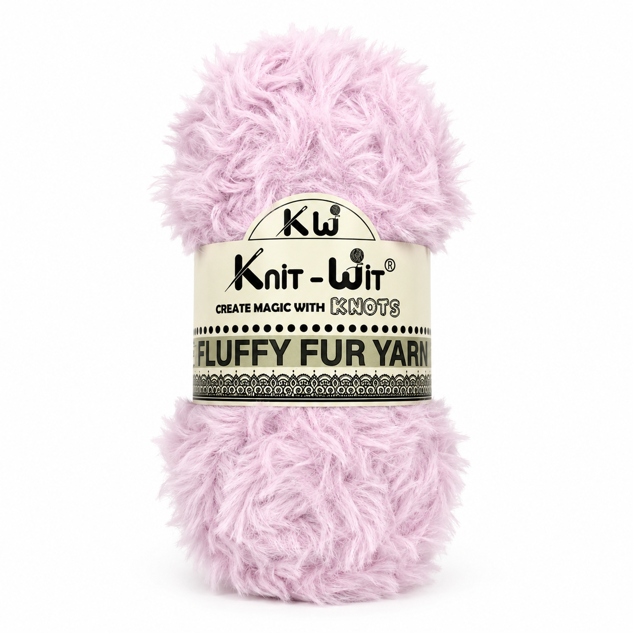 Knit-Wit Fluffy Fur Yarn – Soft & Fluffy Faux Fur Yarn for Knitting, Crochet & Crafts