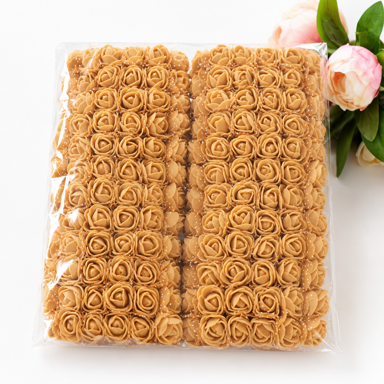 Premium Foam Rose Flowers Pack – 144 Mini Artificial Foam Roses for DIY Crafts, Scrapbooking, Decorations & Floral Arrangements