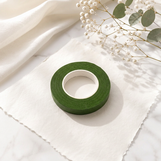 Premium Green Floral Stem Tape – Self-Adhesive Flower Wrapping Tape for Artificial Flower Making, Bouquet Craft & DIY Floral Arrangements