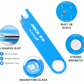 JACK Quick Threading Device – 3-in-1 Sewing Machine Needle Threader with Magnifier, Ruler & Magnetic Storage