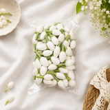 Premium Artificial Jasmine Buds Kit – 100 White Jasmine Flower Heads for Garland Making, Craft & DIY Floral Decoration