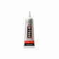 Three squeeze tubes of King shi B-7000 adhesive in 25ml, 50ml, and 110ml sizes, arranged from smallest to largest on a light surface with a soft beige background and decorative dried stems and fabric.