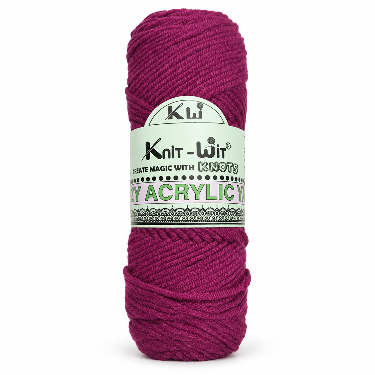 Knit Wit Cozy Acrylic Yarn 100g – 8 Ply Soft Knitting & Crochet Yarn | Acrylic Blend