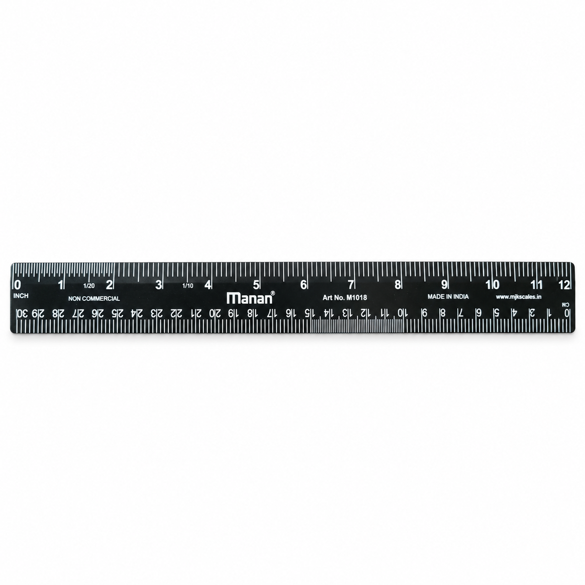 Manan 12 Inch Plastic Foot Scale / Ruler – M1018 Tailoring & Pattern Making Scale