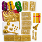 Nettipattam Making Kit – Complete DIY Kerala Elephant Caparison Craft Kit with Gold Embellishments, Fabric, Yarn & Accessories