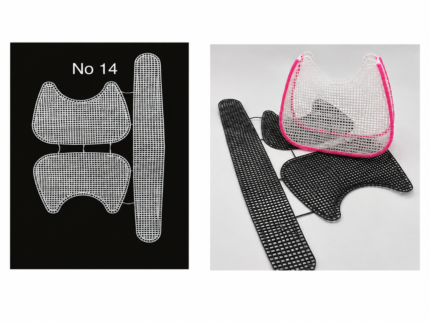 Knit-Wit DIY Clear Plastic Canvas Sheets for Knitting Purses & Bags – Reusable Craft Mesh Sheets