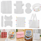 Knit-Wit DIY Clear Plastic Canvas Sheets for Knitting Purses & Bags – Reusable Craft Mesh Sheets