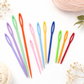 Large-Eye Plastic Needles - Multi Color for Knitting & Crochet