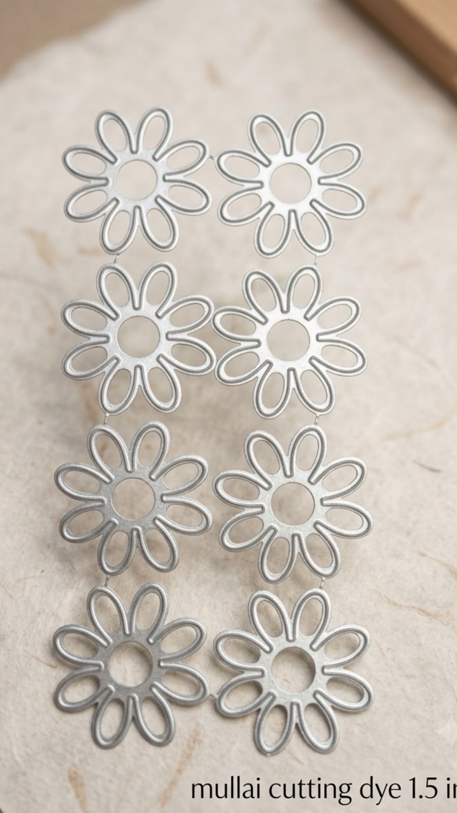 Mini Die Cutting Machine Flower Dies – 1.5 Inch Metal Flower Cutting Molds for Foam, EVA, Paper & Craft Making