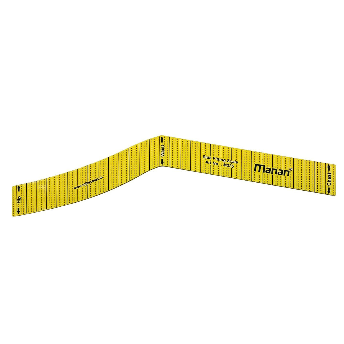 MANAN M325 Hip & Waist Scale – Tailoring Pattern Making Ruler for Garment Design