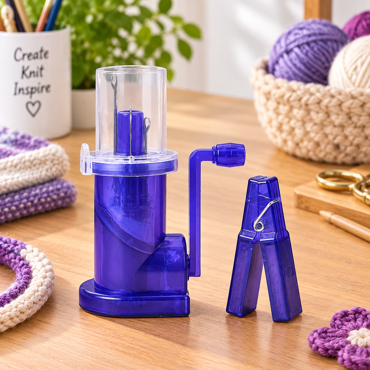 Yarn & Rope Knitting Tool – Manual Spiral Loop Maker