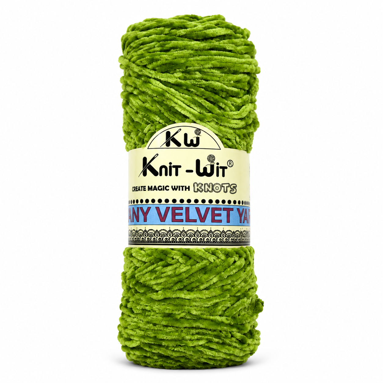 Knit-Wit Shinny Velvet Yarn – Soft & Plush Velvet Yarn for Knitting, Crochet & Crafts