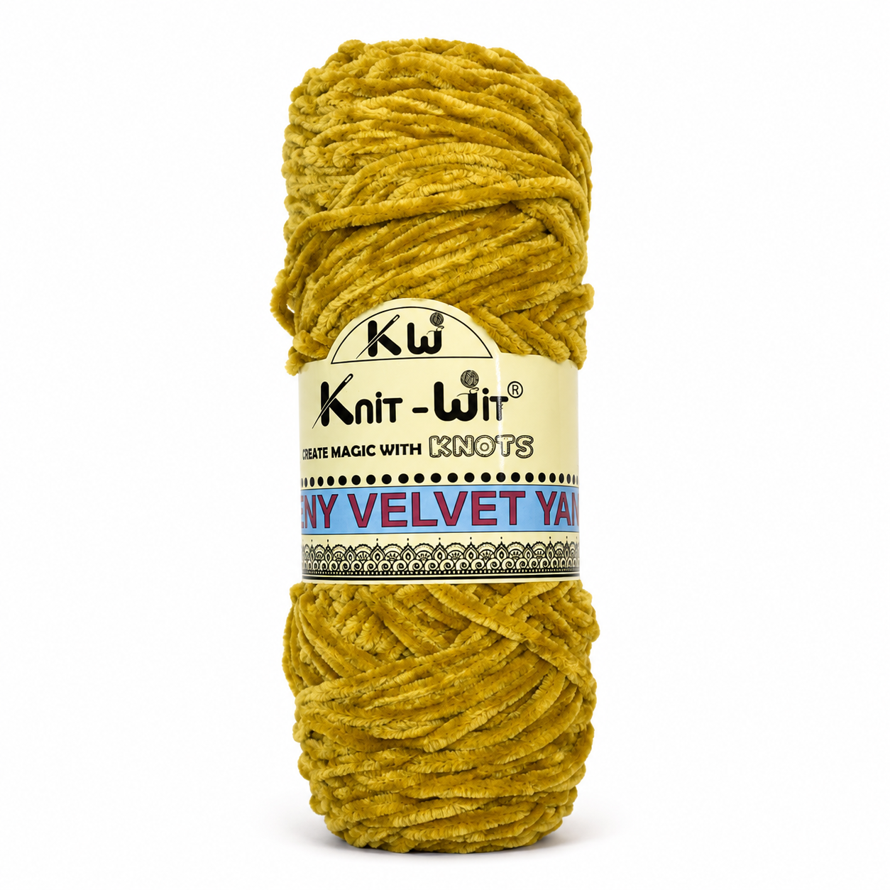 Knit-Wit Shinny Velvet Yarn – Soft & Plush Velvet Yarn for Knitting, Crochet & Crafts