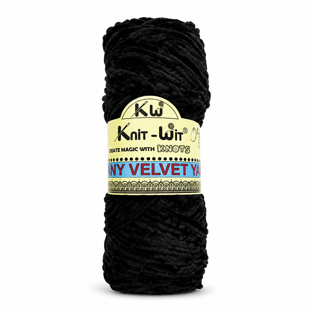 Knit-Wit Shinny Velvet Yarn – Soft & Plush Velvet Yarn for Knitting, Crochet & Crafts