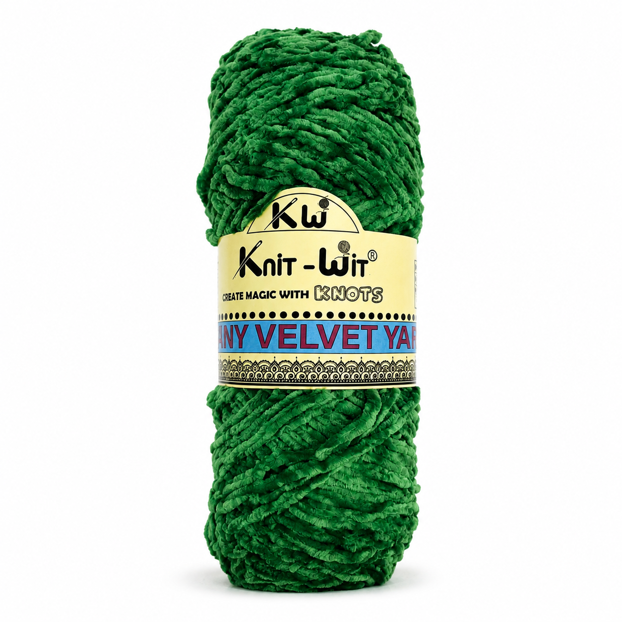 Knit-Wit Shinny Velvet Yarn – Soft & Plush Velvet Yarn for Knitting, Crochet & Crafts