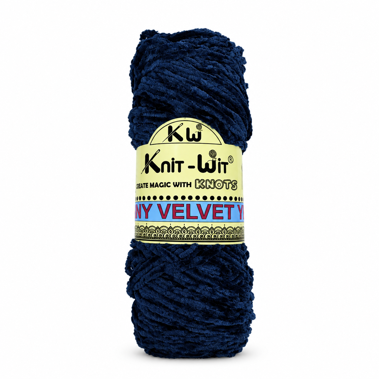 Knit-Wit Shinny Velvet Yarn – Soft & Plush Velvet Yarn for Knitting, Crochet & Crafts