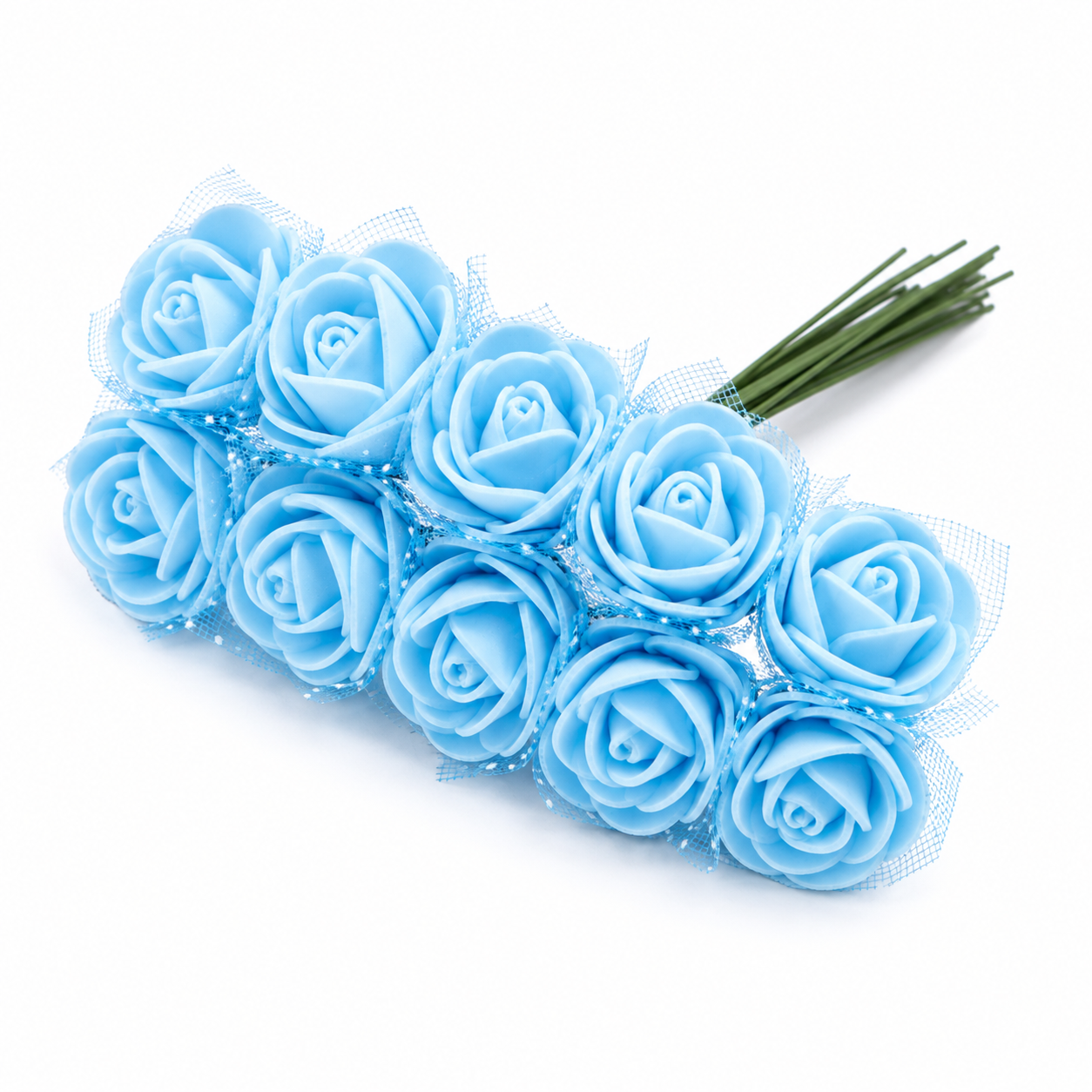 Premium Foam Rose Flowers Pack – 144 Mini Artificial Foam Roses for DIY Crafts, Scrapbooking, Decorations & Floral Arrangements