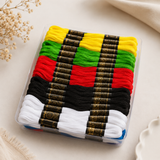 Vardhman Rangoli J-2 Embroidery Thread Pack – 25 Shades, 100 Skeins