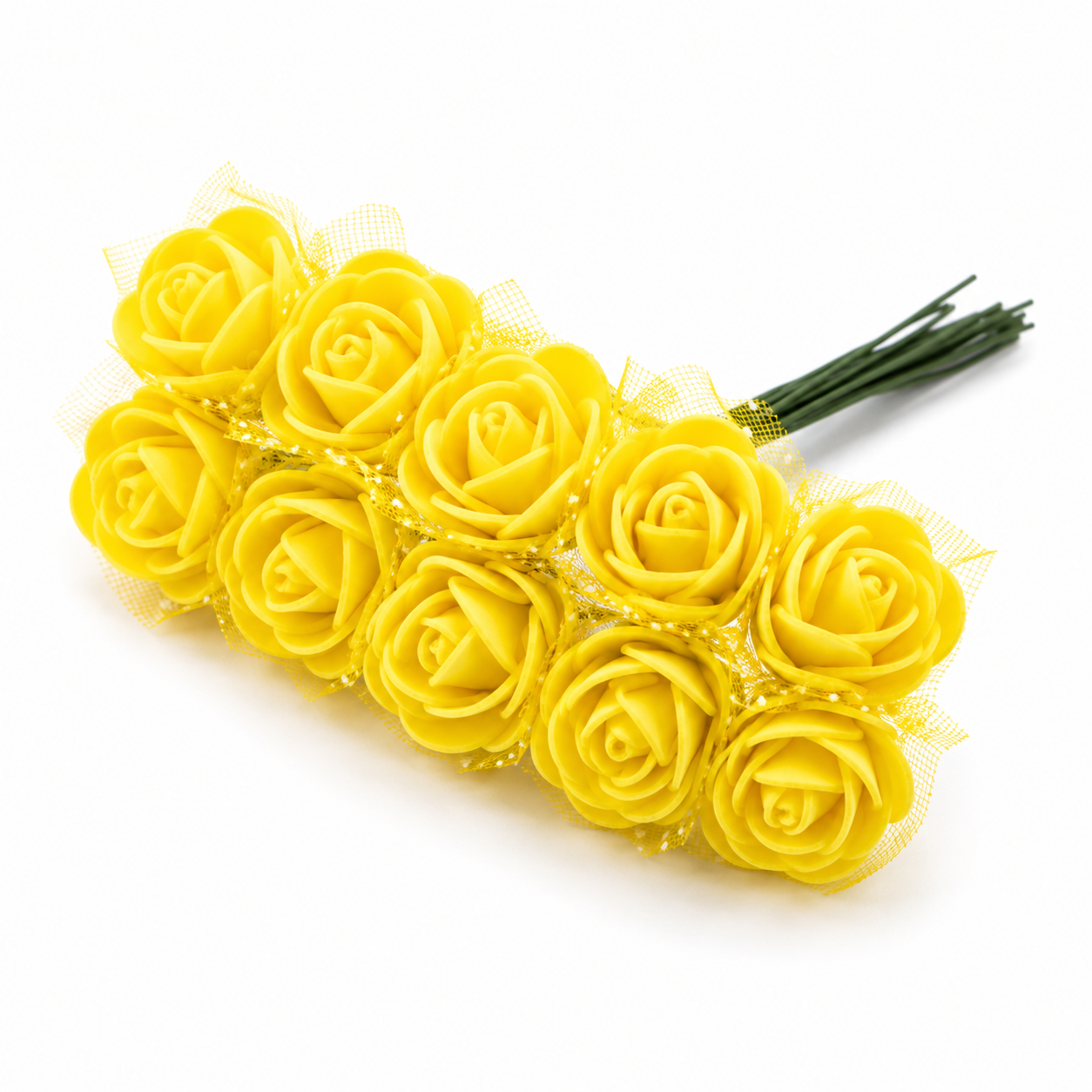 Premium Foam Rose Flowers Pack – 144 Mini Artificial Foam Roses for DIY Crafts, Scrapbooking, Decorations & Floral Arrangements